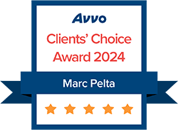 Avvo Clients | Choice Award 2024 | Marc Pelta | 5star